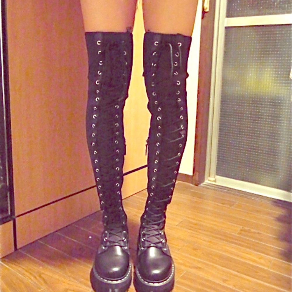 Aggy Doc Martens over the knee boot size 7